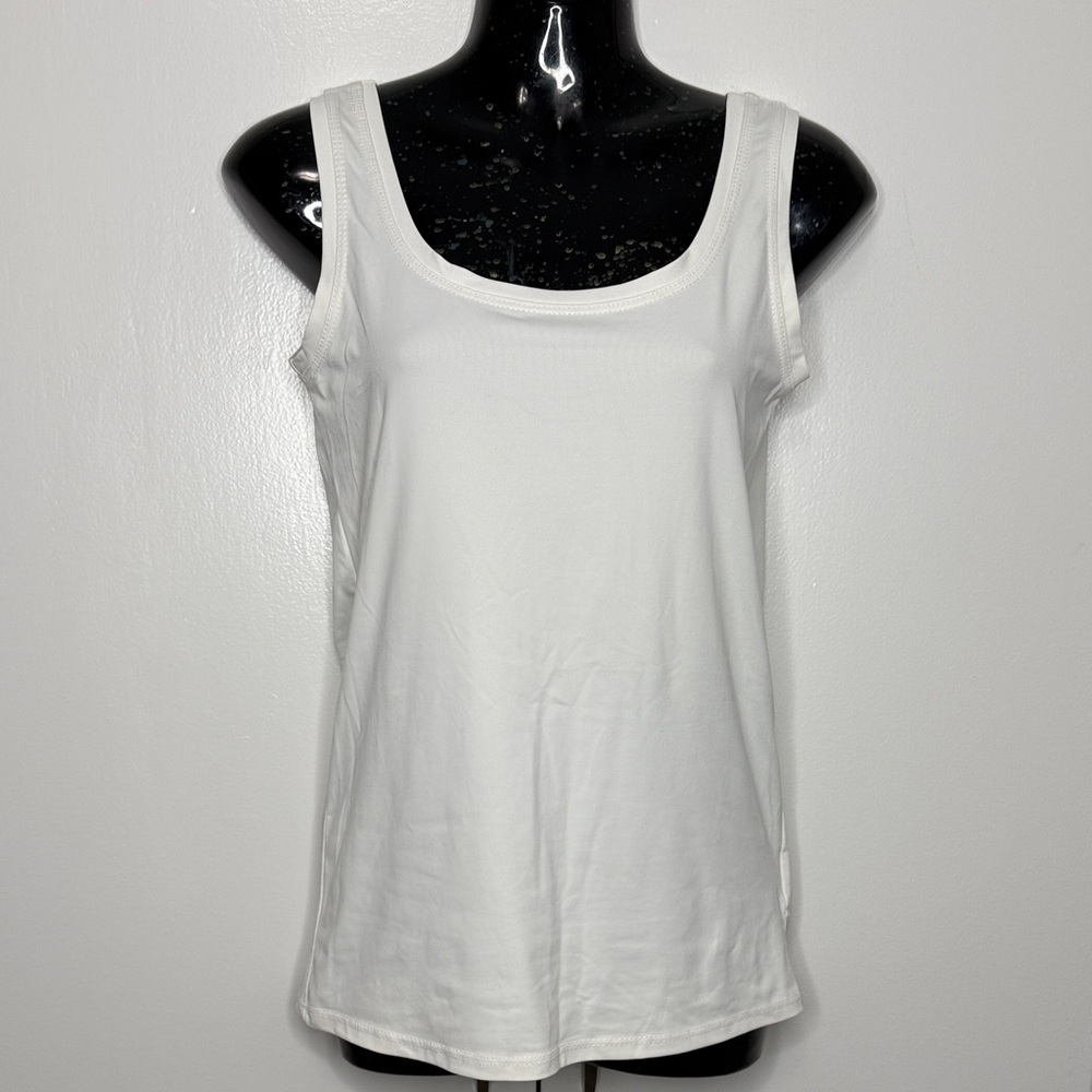 Alfani White Scoop Neck Sleeveless Women Tank Top Size S - NWOT